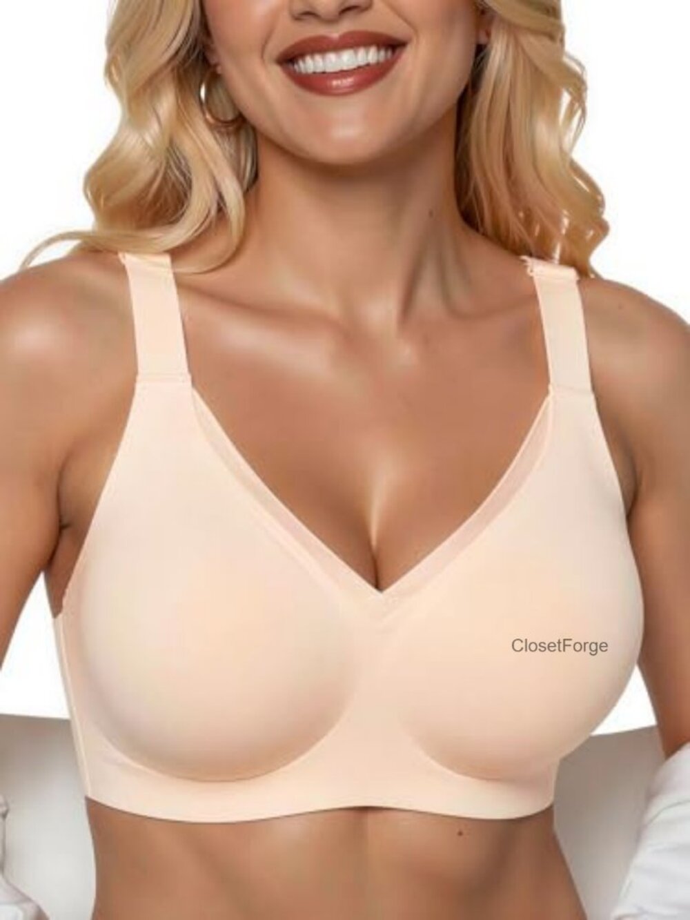 Seamless Wireless Jelly Bra V Mesh T-Shirt Full Coverage